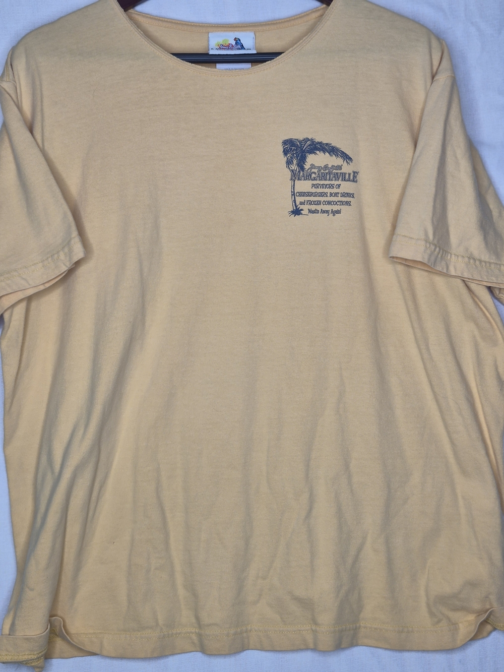 Vintage Margaritaville Las Vegas T-Shirt Yellow Graphic Tee